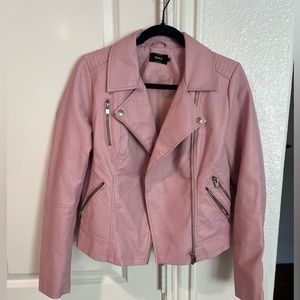 Pink leather jacket